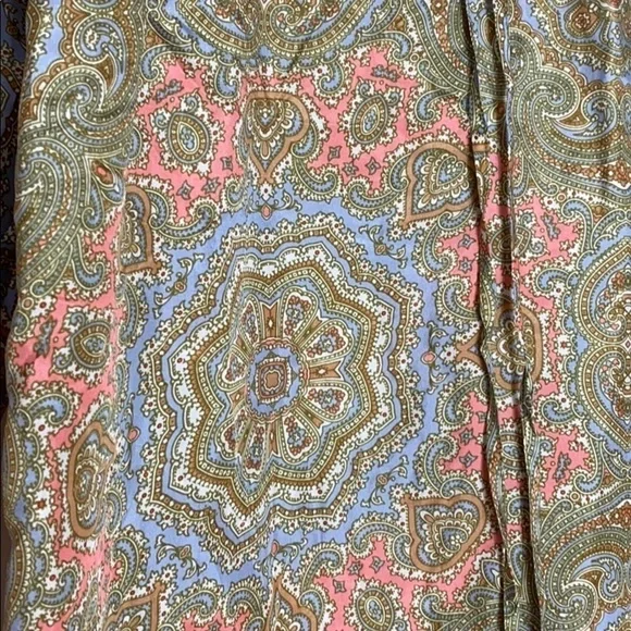 J. Crew harbour paisley silk tunic cover up XS - Picture 3 of 8